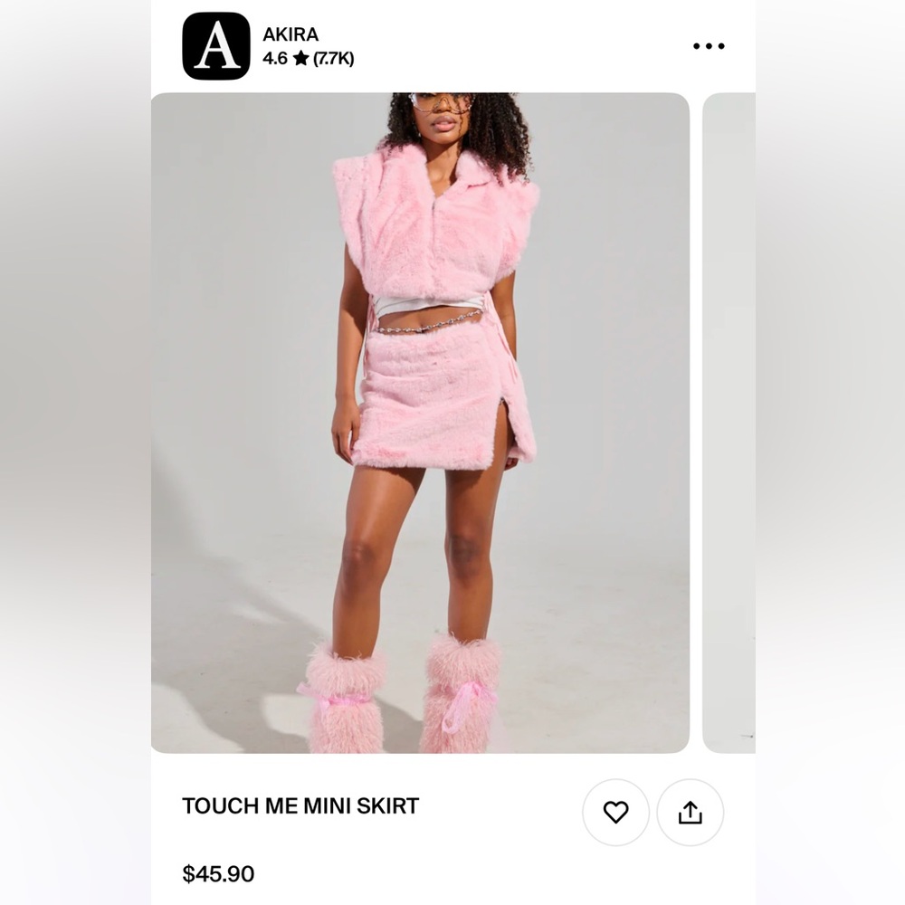 Pink fluffy skirt. Cute for Valentine’s Day fit